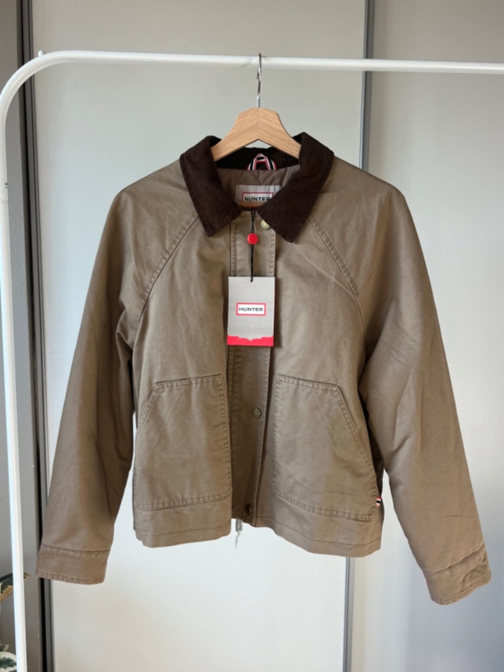 Hunter Jacket Brown Corduroy Collar Utility Jacket NWT - Picture 4 of 6